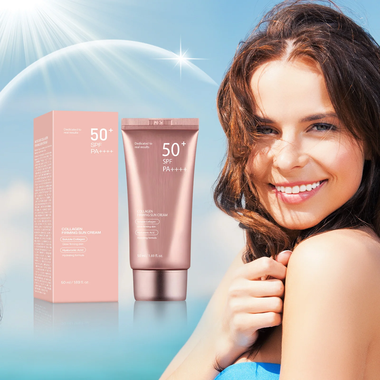 Spf 50 Waterproof Sunscreen - Crème solaire SPF50 PA+++ imperméable, légère,