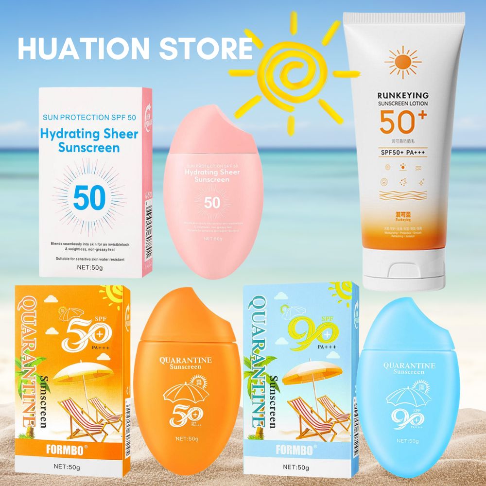 Spf 50 Waterproof Sunscreen - 50g crème solaire pour le visage