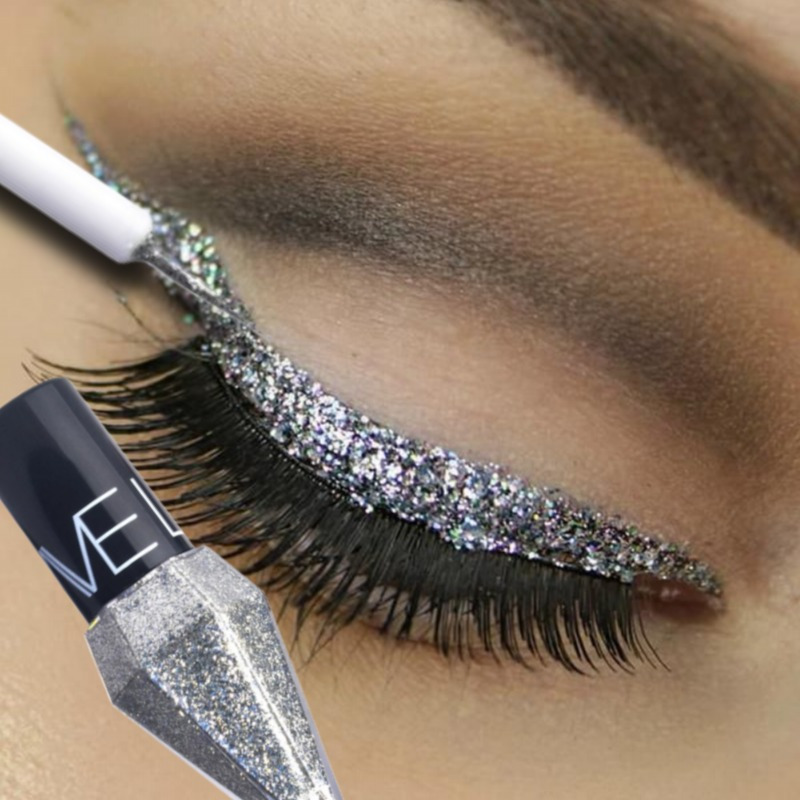 Waterproof Liquid Eyeliner Pen - Eyeliner liquide à paillettes nacrées, diamant
