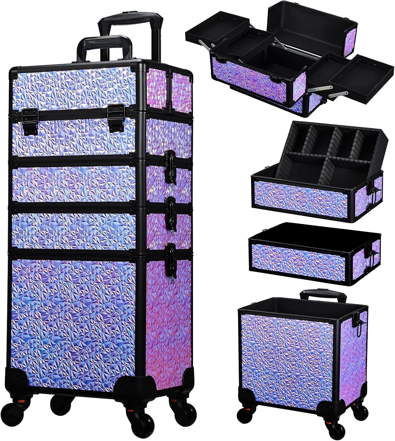 Makeup - Valise de maquillage à roulettes, grand