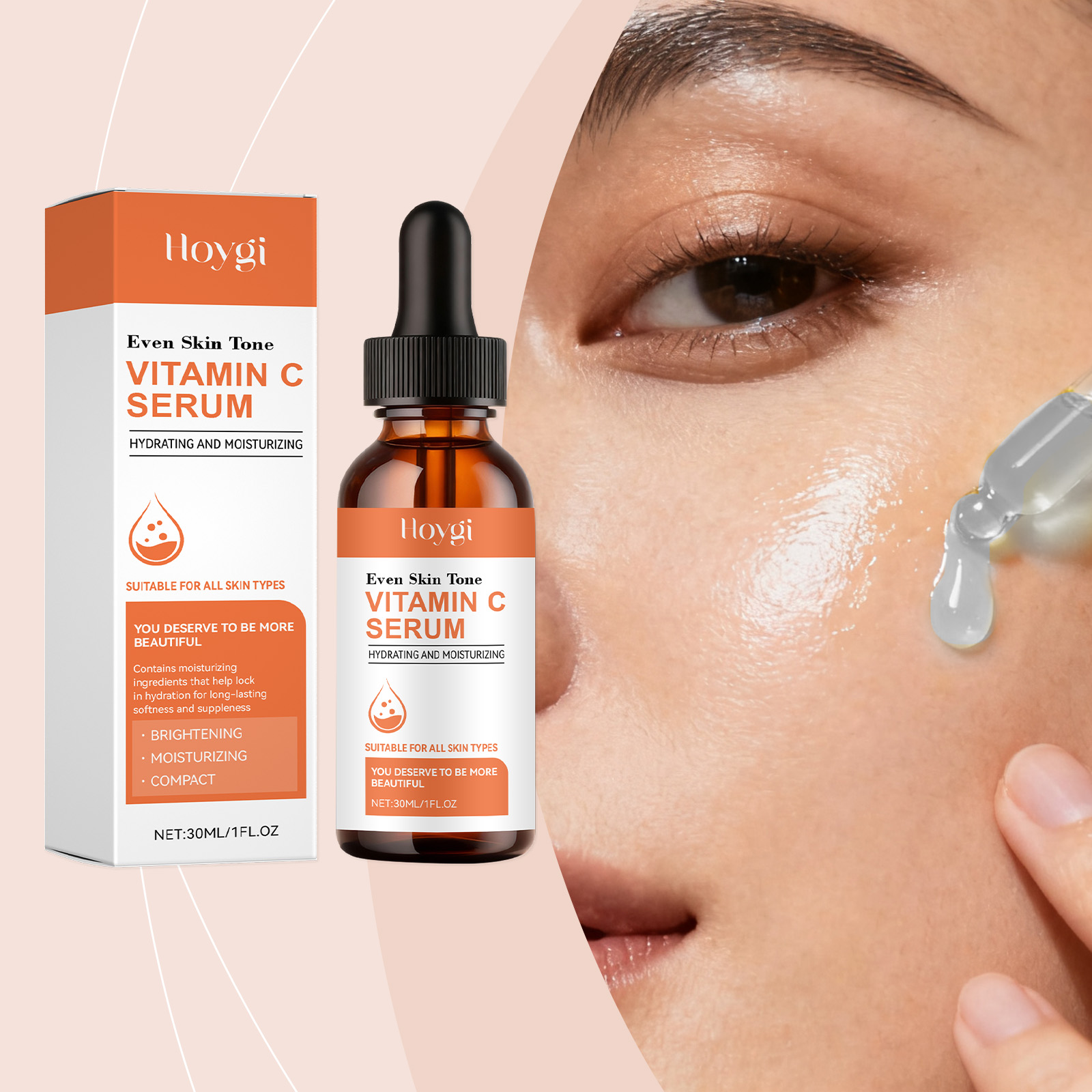 Hyaluronic Acid Facial Serum - Sérum à la vitamine C pour