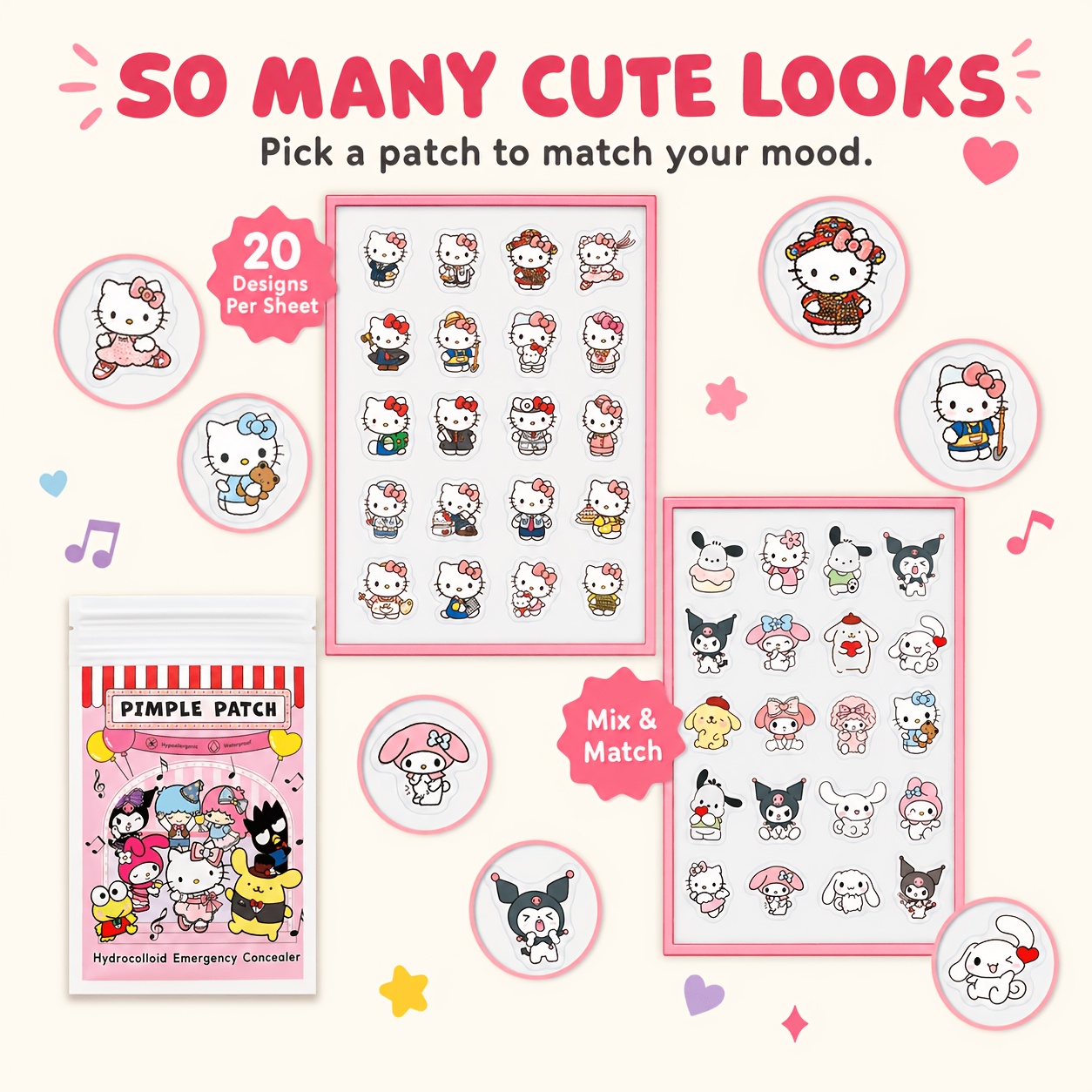 Patch anti-acné Hello Kitty, p - Skincare avis et prix