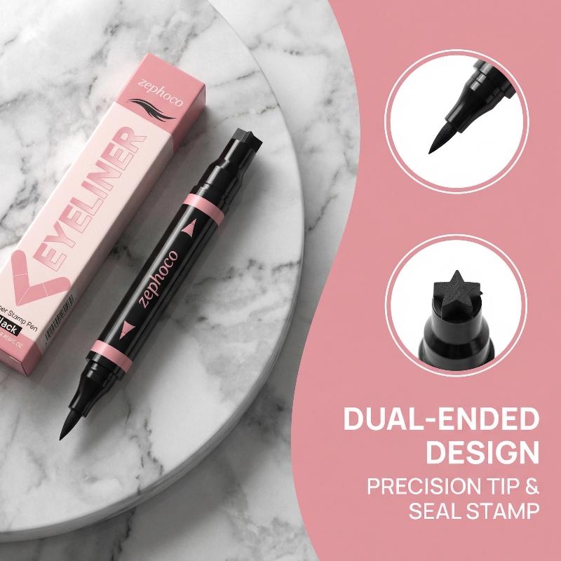 Eyeliner liquide noir et brun  - Waterproof Liquid Eyeliner Pen avis et prix