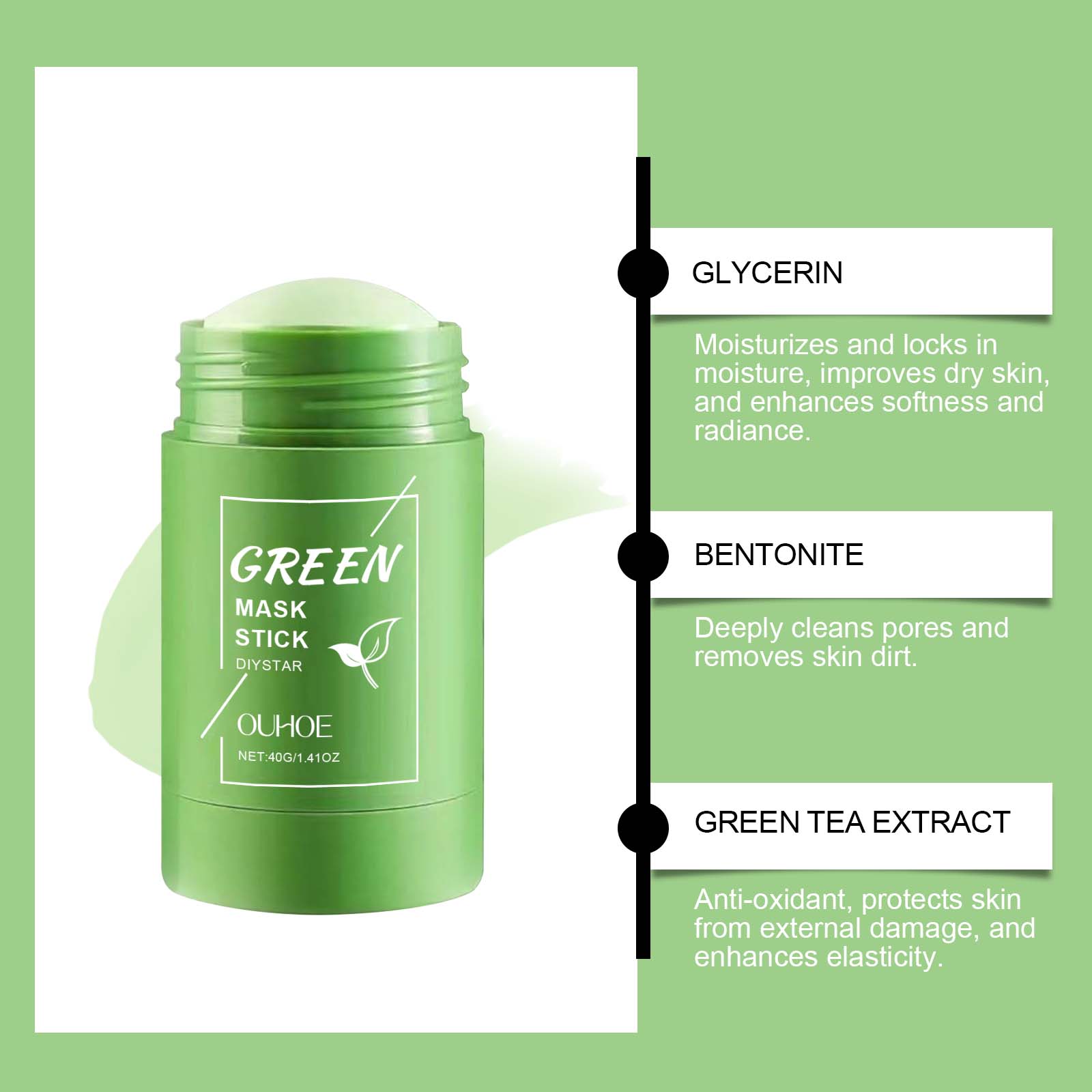 Masque Nettoyant en Profondeur - Green Tea Cleansing Clay Mask avis et prix