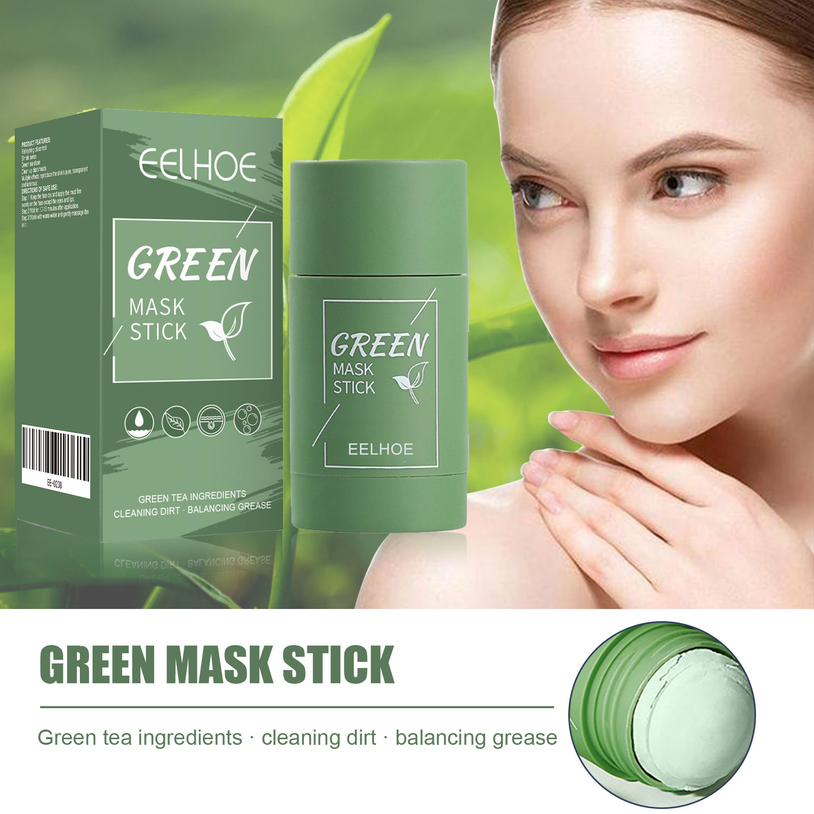 Masque Solide au Thé Vert - Ne - Green Tea Cleansing Clay Mask avis et prix