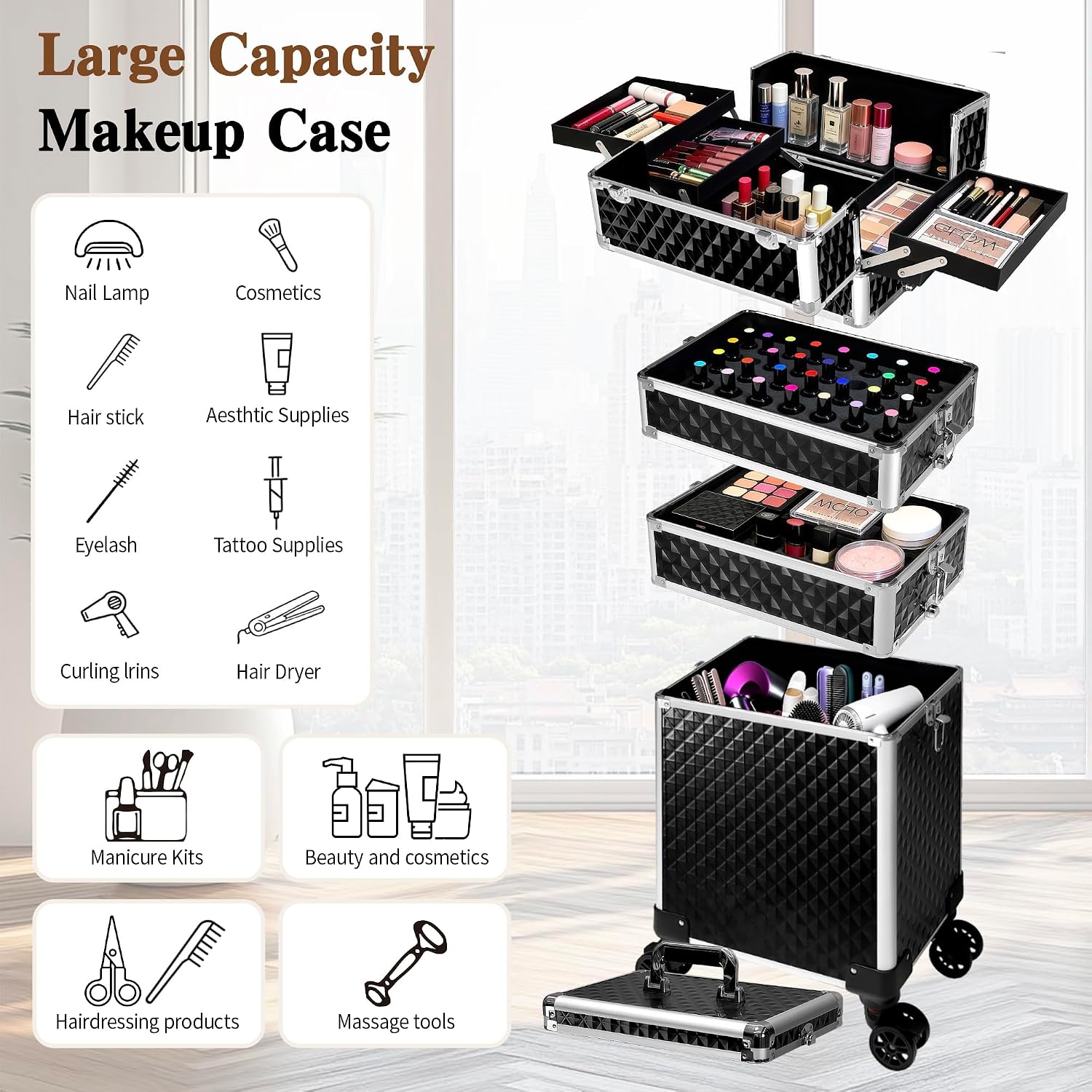 Valise de maquillage à roulett - Makeup avis et prix