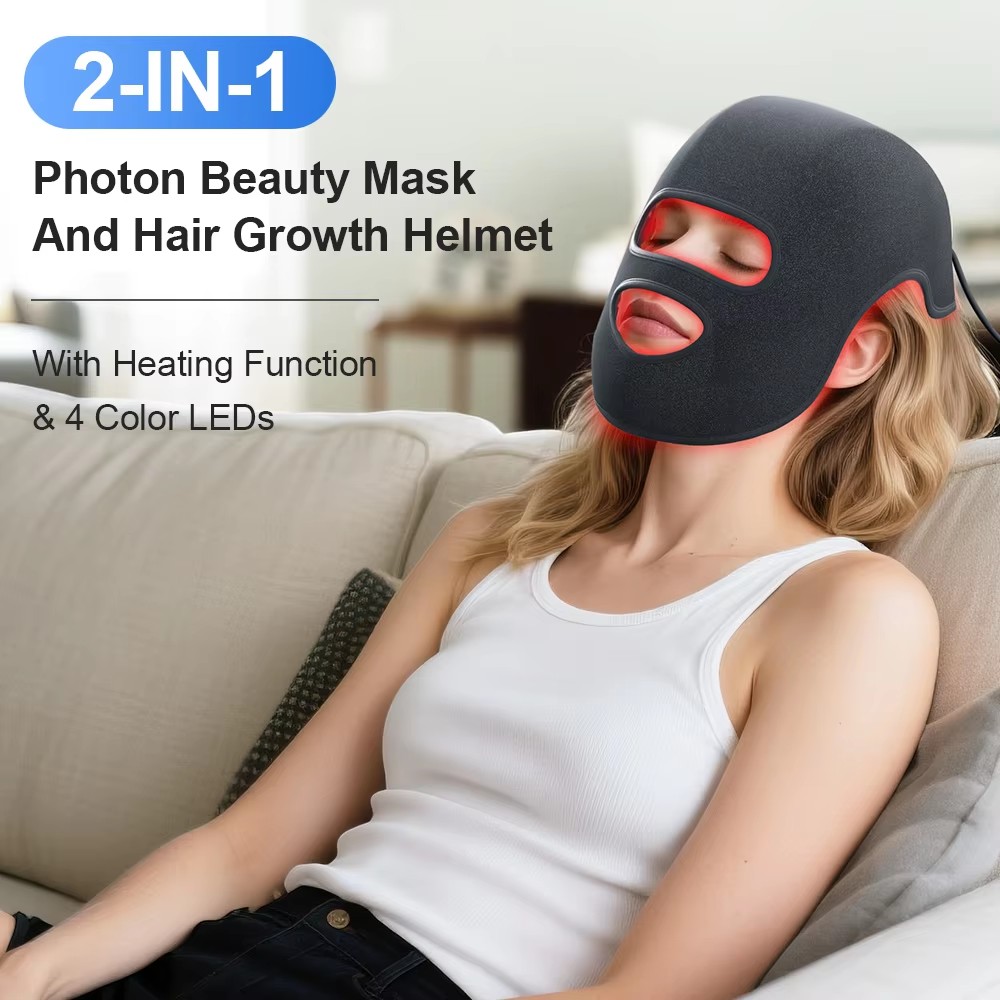 Chapeau et masque facial LED 4 - Led Light Therapy Face Mask avis et prix