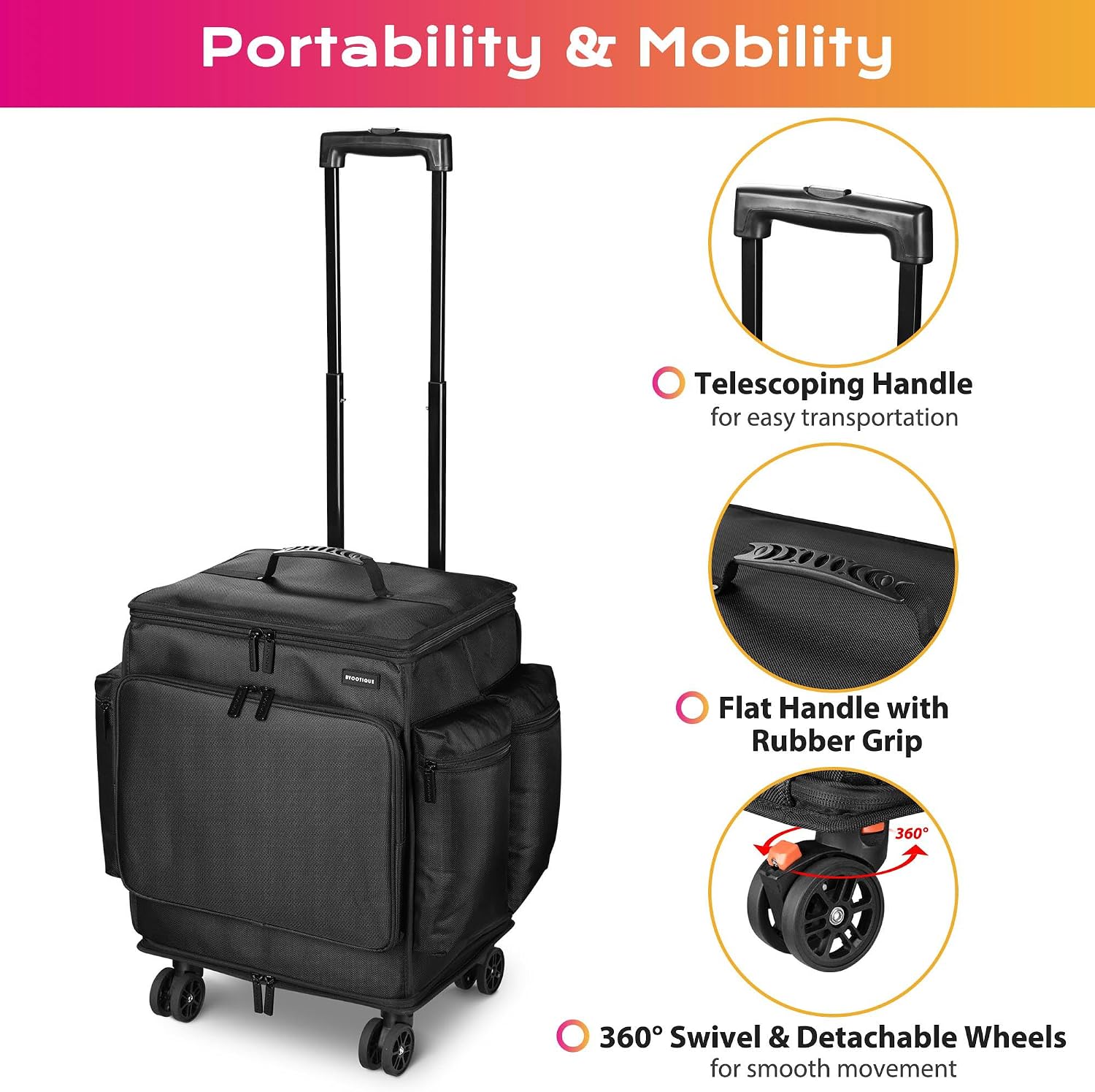 Sac à dos de voyage à roulette - Makeup avis et prix