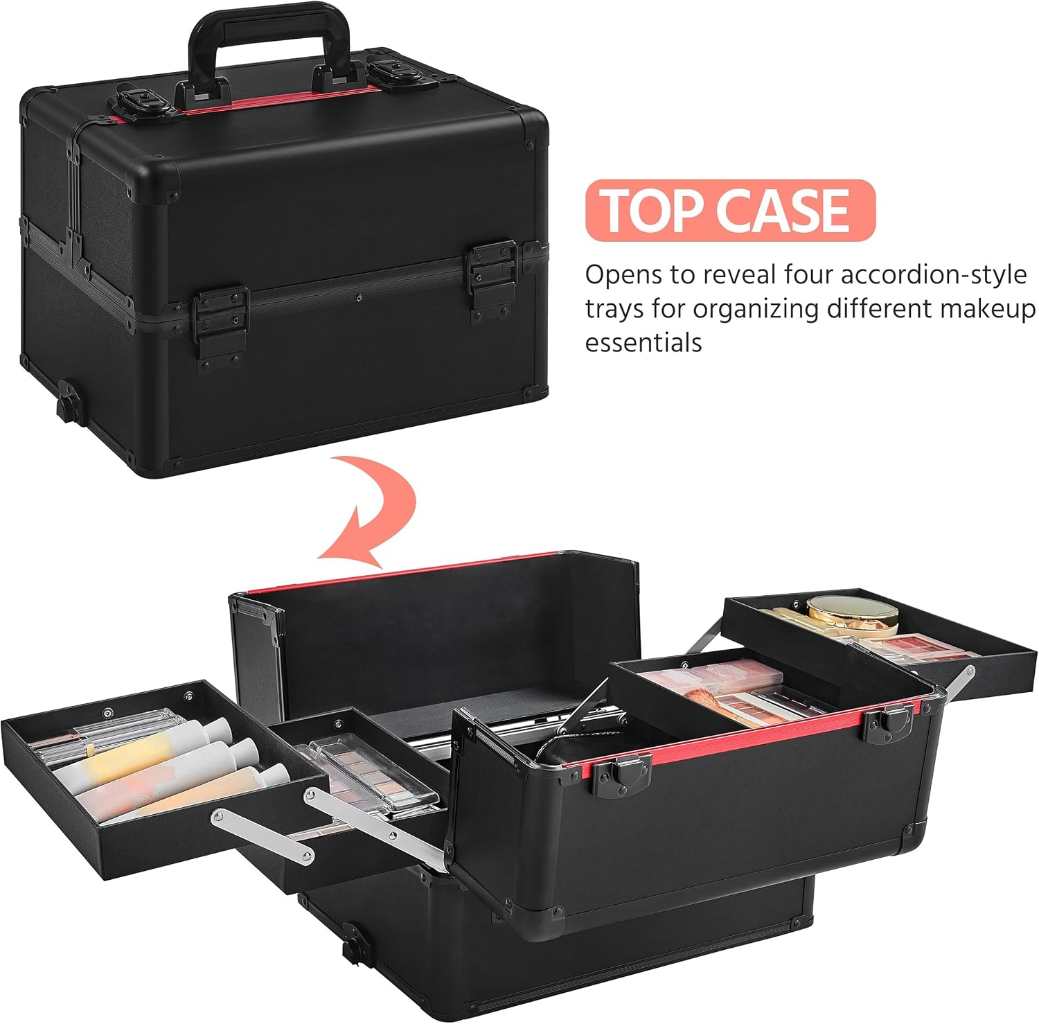 Valise de maquillage à roulett - Makeup avis et prix